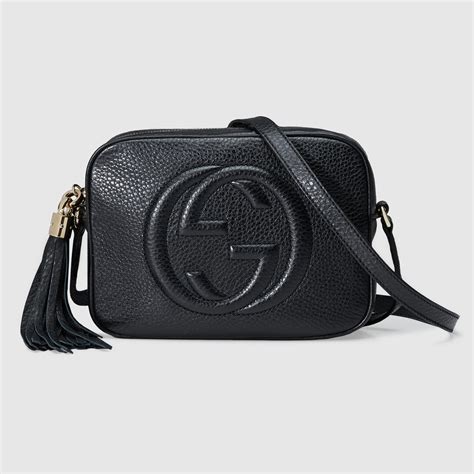 gucci soho leather disco bag black|Gucci soho disco bag price.